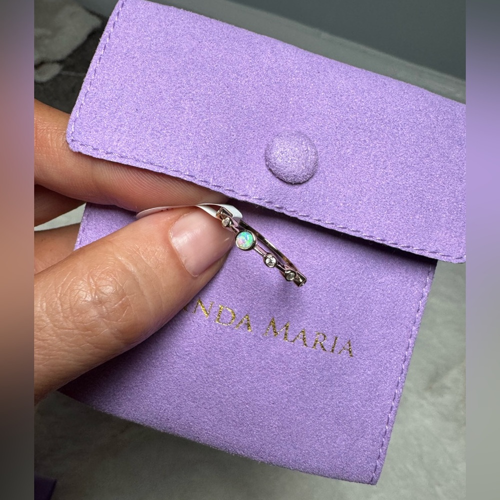 Melinda Maria Blue Opal Ring